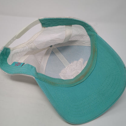 Sea Snapback Trucker Hat Blue One Size Adjustable Embroidered Mesh Back WB