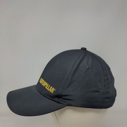 Caterpillar Slideback Hat Black One Size Adjustable Vented Holes Polyester