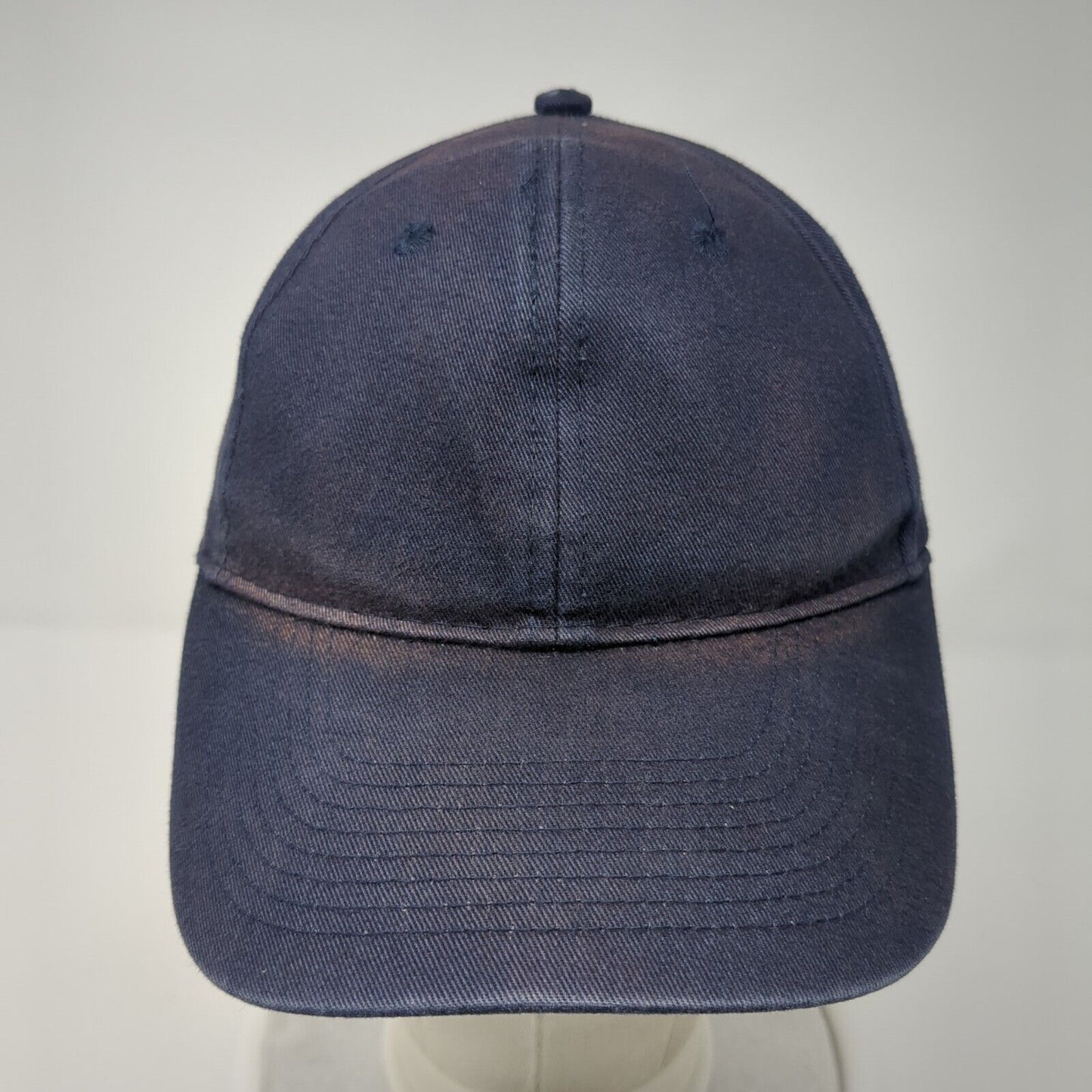 George Strapback Hat Blue One Size Adjustable Vented Holes 6 Panel Blank