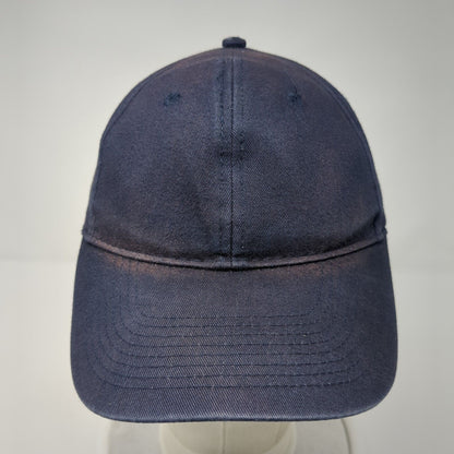 George Strapback Hat Blue One Size Adjustable Vented Holes 6 Panel Blank