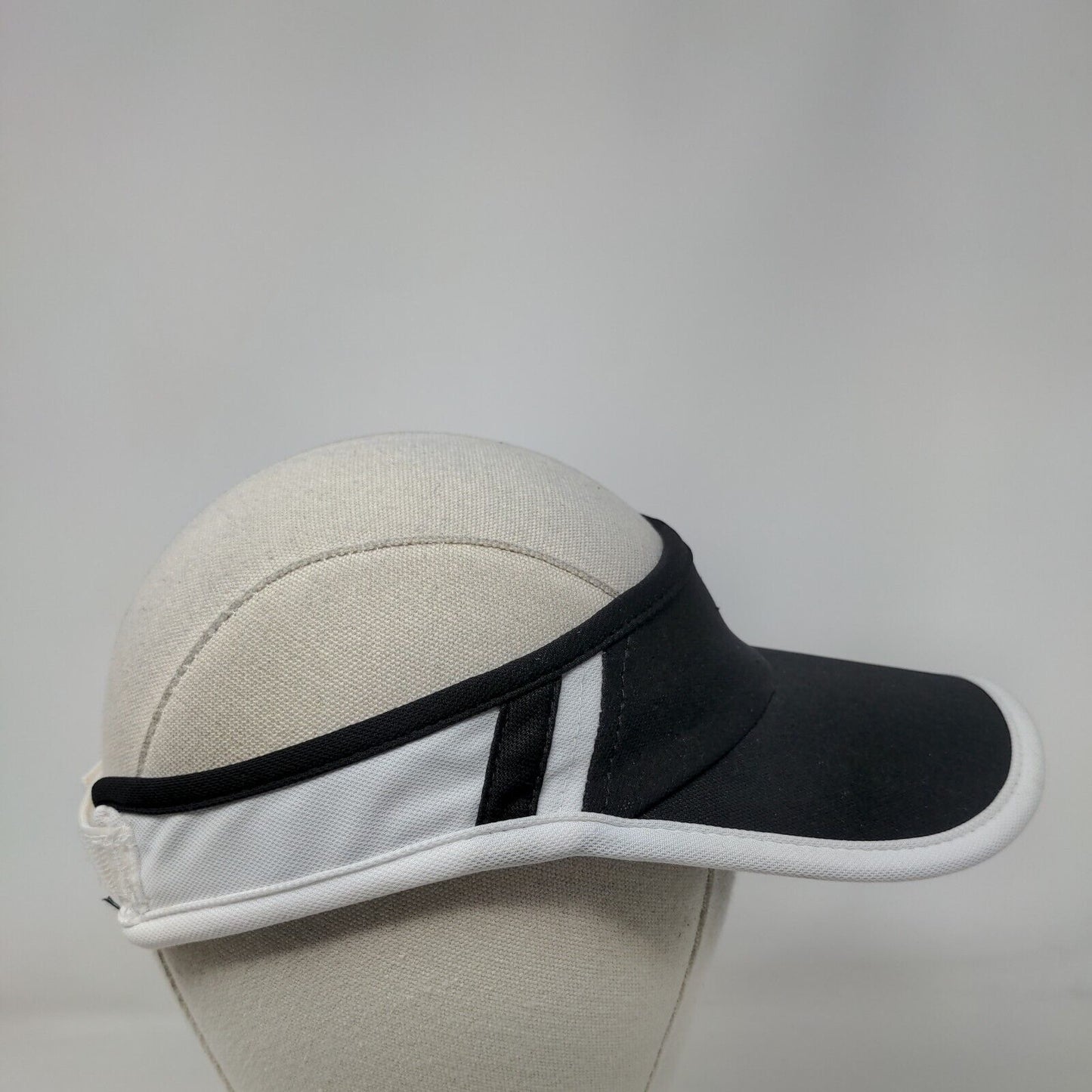 Athletic Works Strapback Sun Visor Hat Black OSFM Adjustable Lightweight Blank