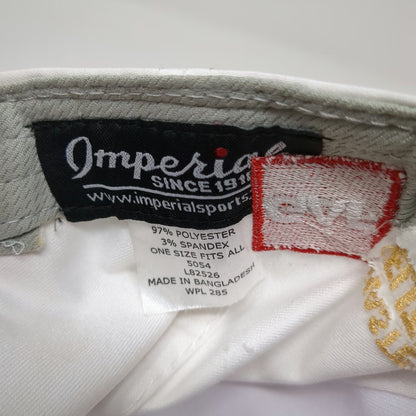 Imperial 5 Panel White One Size Hat Rope Rinaldi Roofing GAF Master Elite Flag