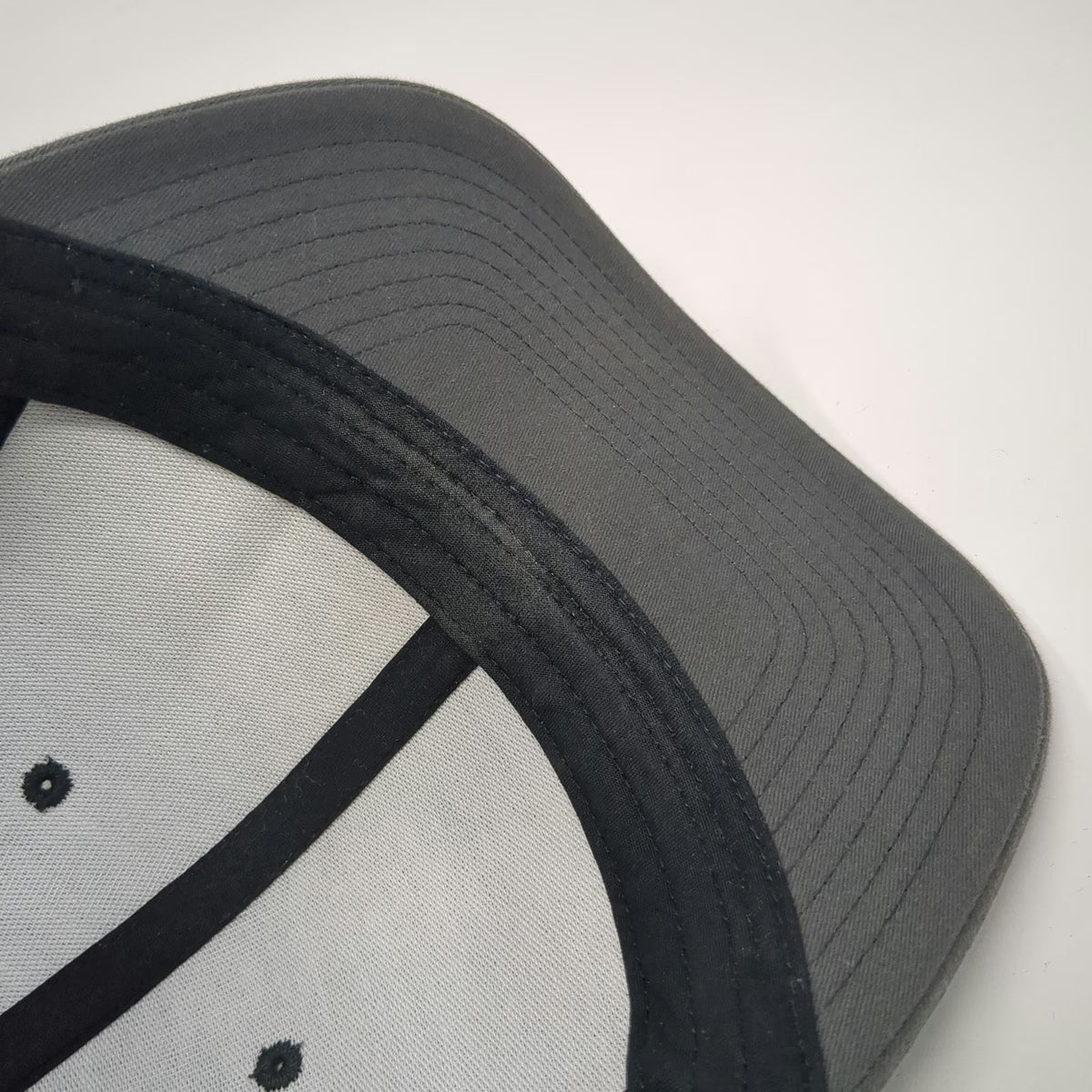 Yupoong Trucker Hat Gray One Size Mesh Back Snapback American Flag Patch
