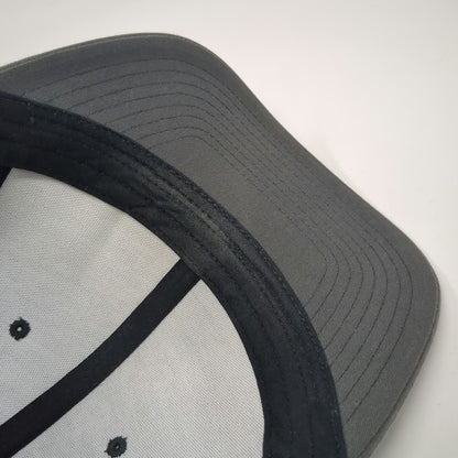Yupoong Trucker Hat Gray One Size Mesh Back Snapback American Flag Patch