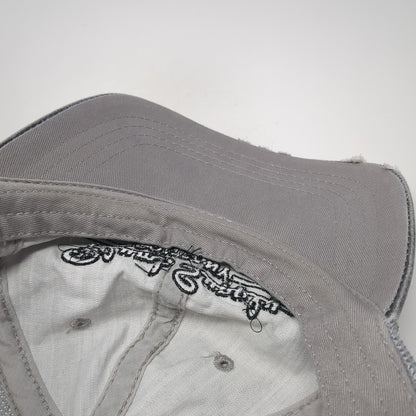 Plumb Supply Company Trucker Hat Gray One Size Adjustable Distressed Mesh Back