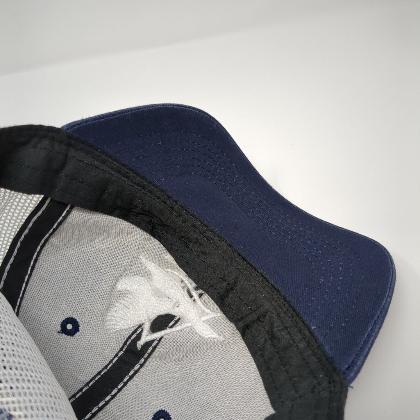 Delta Waterfowl Strapback Trucker Hat Blue OS Adjustable Mesh Back Outdoor Cap