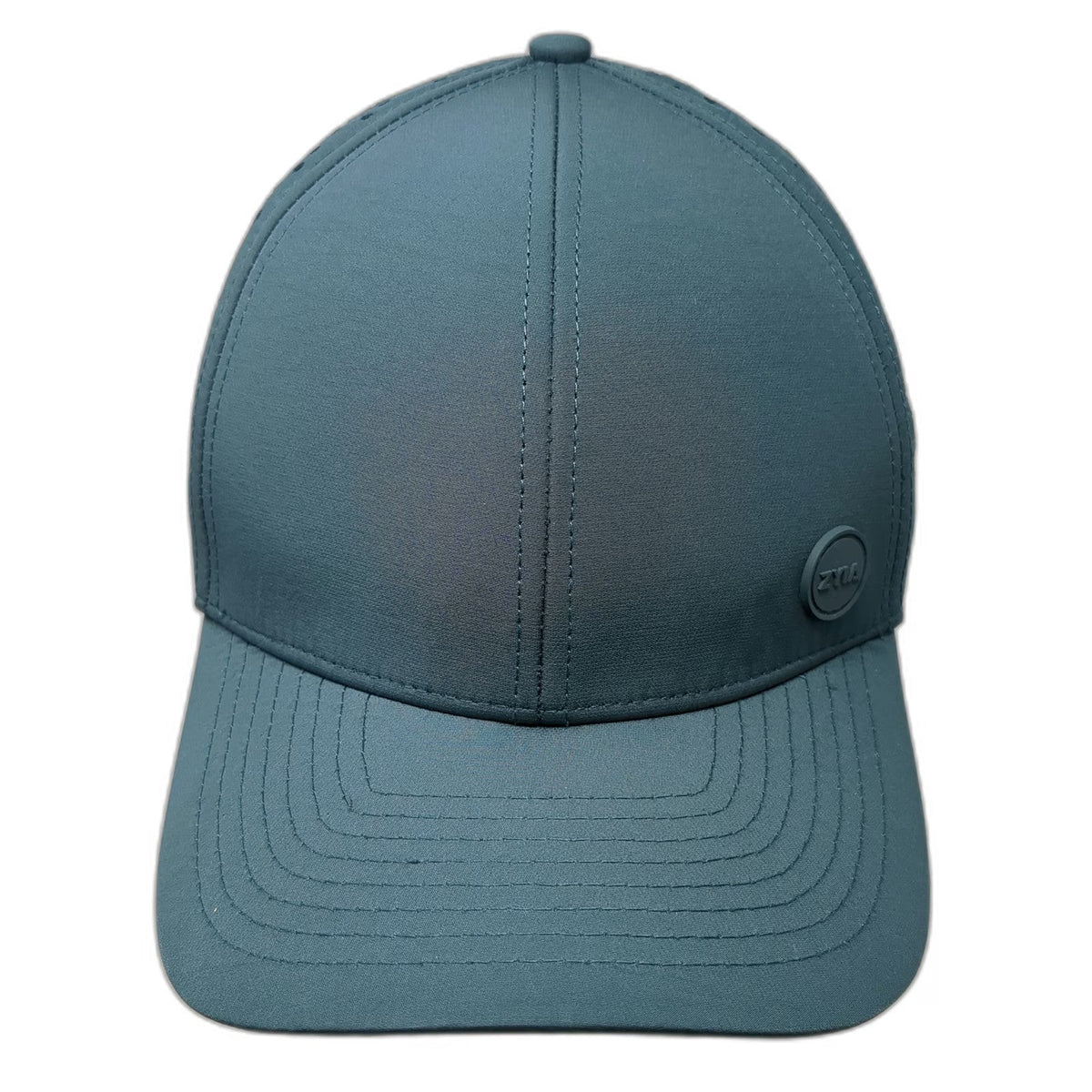 ZYIA Active Trucker Hat Blue One Size Perforated Mesh Snapback Polyester Sport