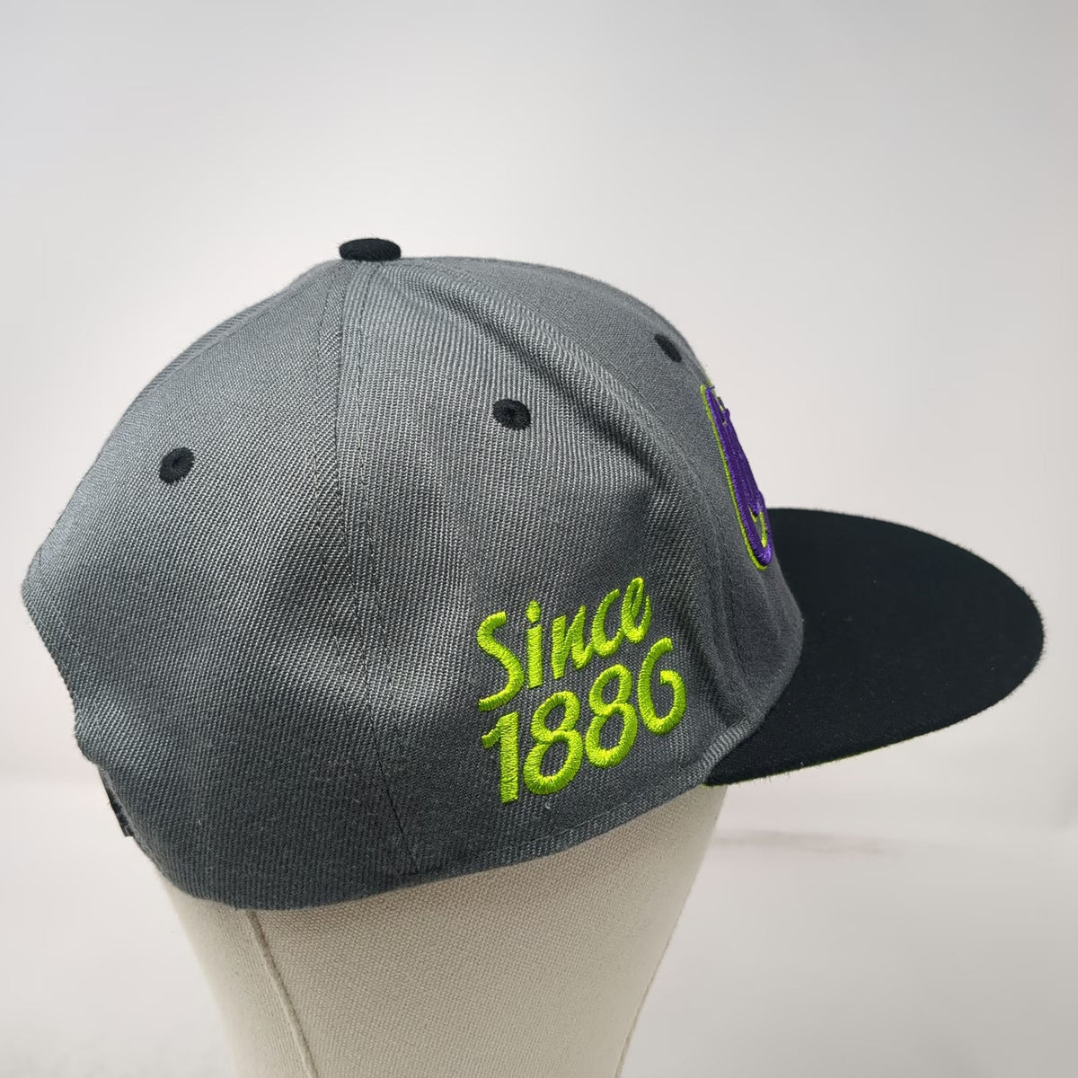 Coca-Cola Snapback Gray Black Green One Size Atlanta Since 1886 Underbrim Hat