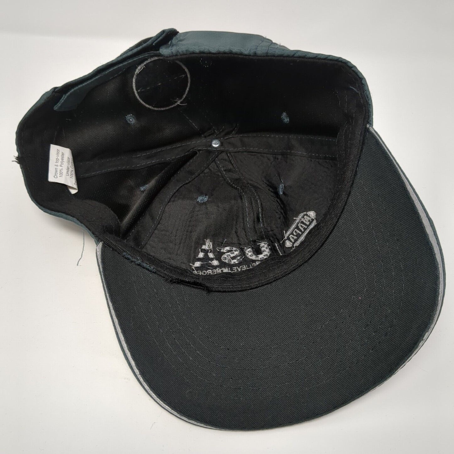 NAPA USA We Believe In Heroes Strapback Hat Green One Size Embroidered