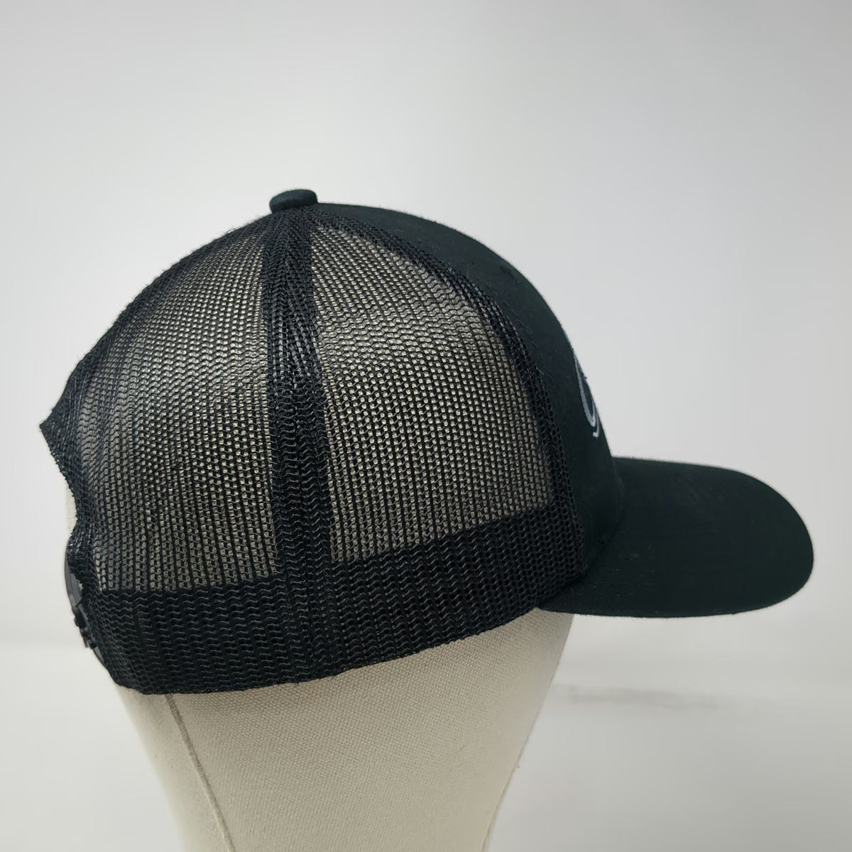 Mathews Archery Trucker Hat Black One Size Mesh Back Snapback Curved Brim