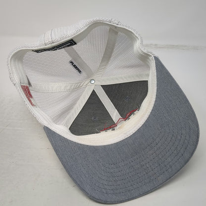 Richardson Baseball Cap Gray White Red M Mesh Flexfit High Mountain Heroes Hat