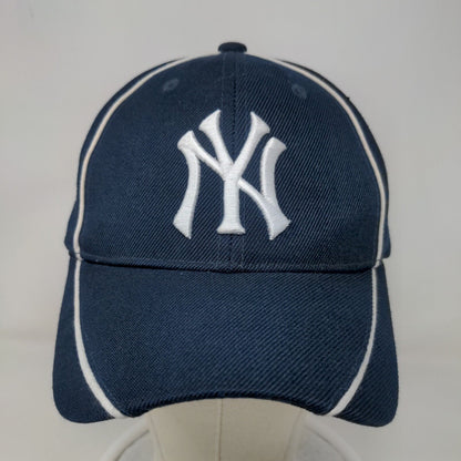 Melonwear Men's Strapback Hat Blue New York Yankees Embroidered Logo