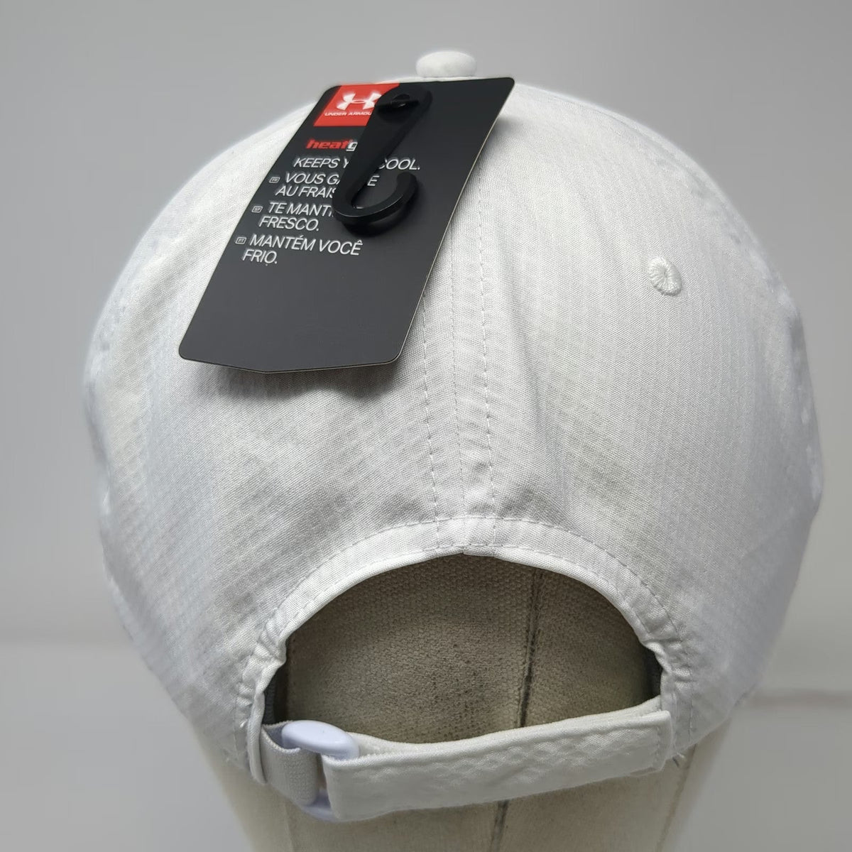 Under Armour Baseball Cap White One Size Strapback Portland Open WinCo Golf Hat