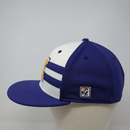 K Bulldogs Fitted Baseball Cap Purple Small Lightweight Embroidered The Game Pro