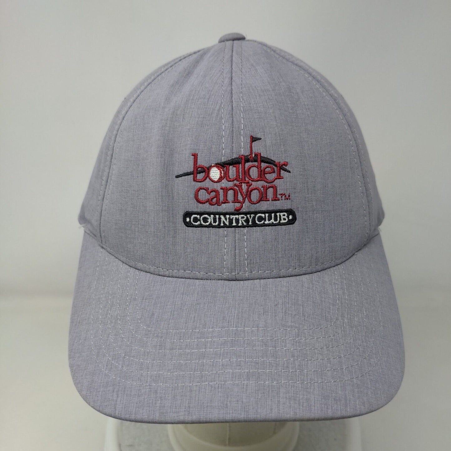 Boulder Canyon Country Club Strapback Hat Gray OSFM Embroidered Imperial