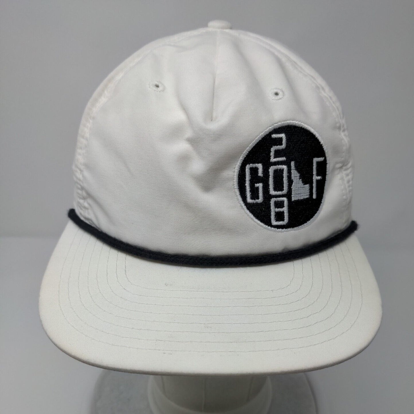 Idaho Golf 208 Snapback Rope Hat White OSFA Adjustable Richardson