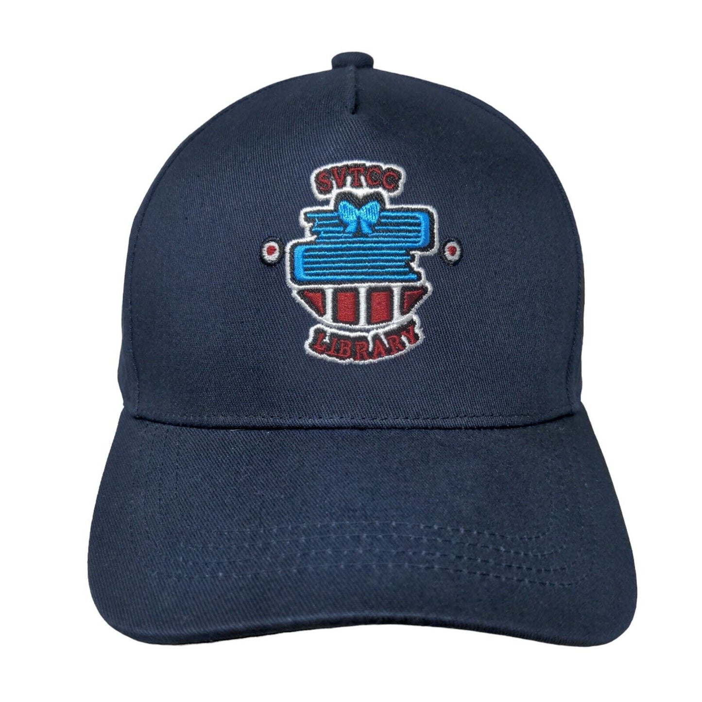 SVTCC Library Slideback Hat Blue One Size Embroidered Solid 5 Panel