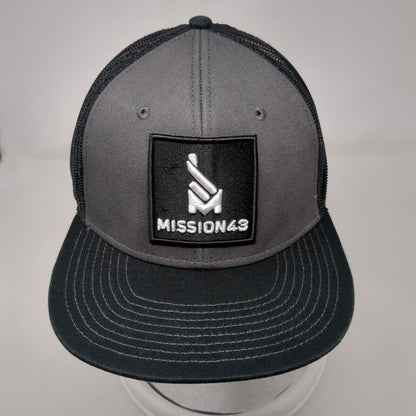 Mission43 Snapback Mesh Back Trucker Hat Black OSFM Colorblock