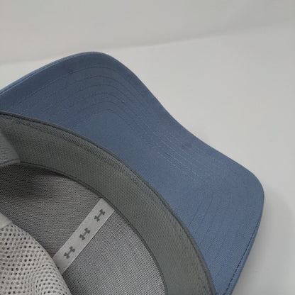 Under Armour Fish Fitted Trucker Hat Blue S/M Pro Fit Mesh Back Polyester