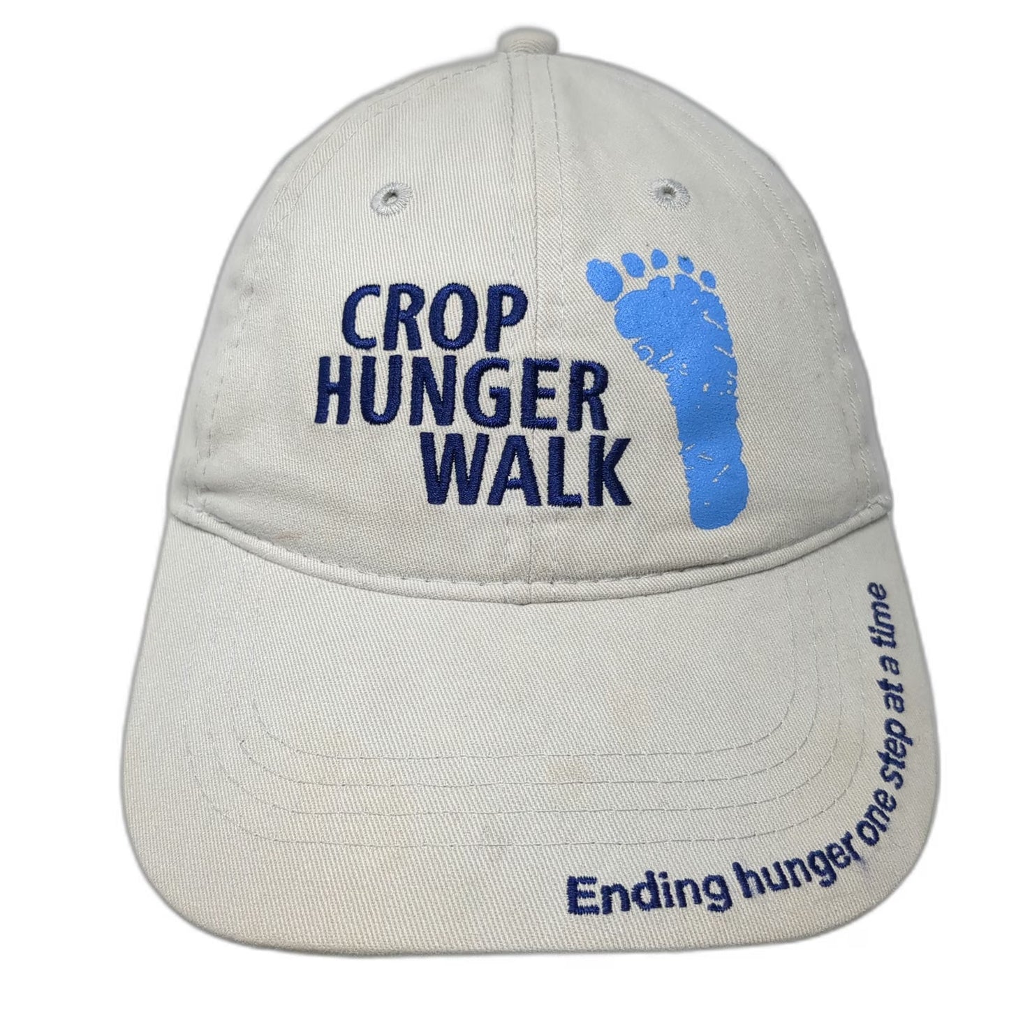 Church World Service Slideback Baseball Cap Gray One Size CROP Hunger Walk Hat