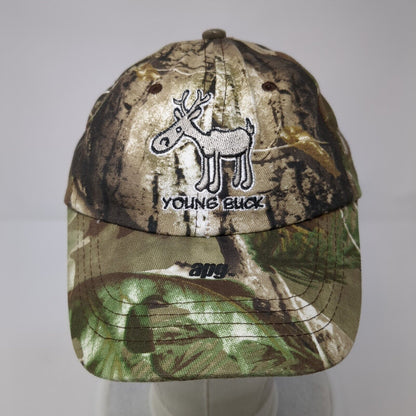 Young Buck Strapback Hat Camo Kid 52cm Adjustable Little Kritters