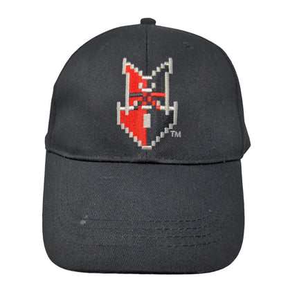 Minor League Indianapolis Indians Men's Strapback Hat Black Embroidered Logo