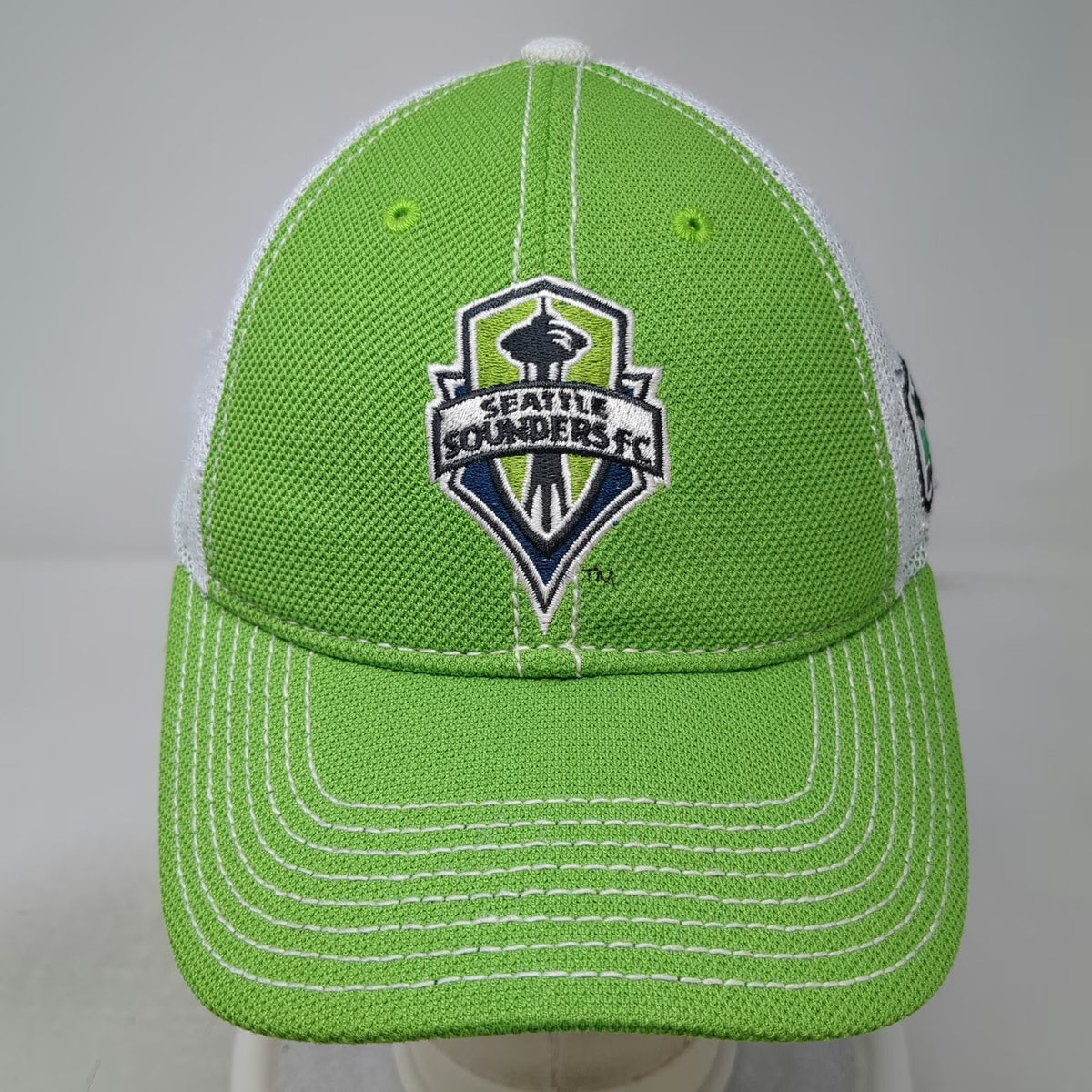 Seattle Sounders FC MLS Adidas Cap Green White One Size Mesh Back Strapback Hat
