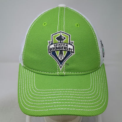 Seattle Sounders FC MLS Adidas Cap Green White One Size Mesh Back Strapback Hat