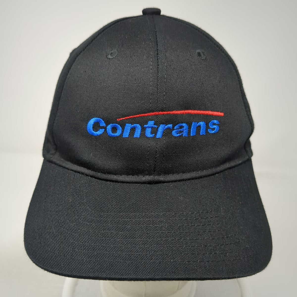 Port Authority Snapback Black One Size Contrans Embroidered Logo Baseball Hat