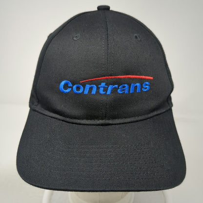 Port Authority Snapback Black One Size Contrans Embroidered Logo Baseball Hat