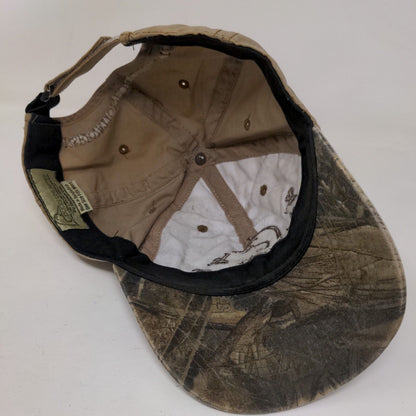 Ducks Unlimited Strapback Hat Tan OSFM Embroidered Adjustable 6 Panel