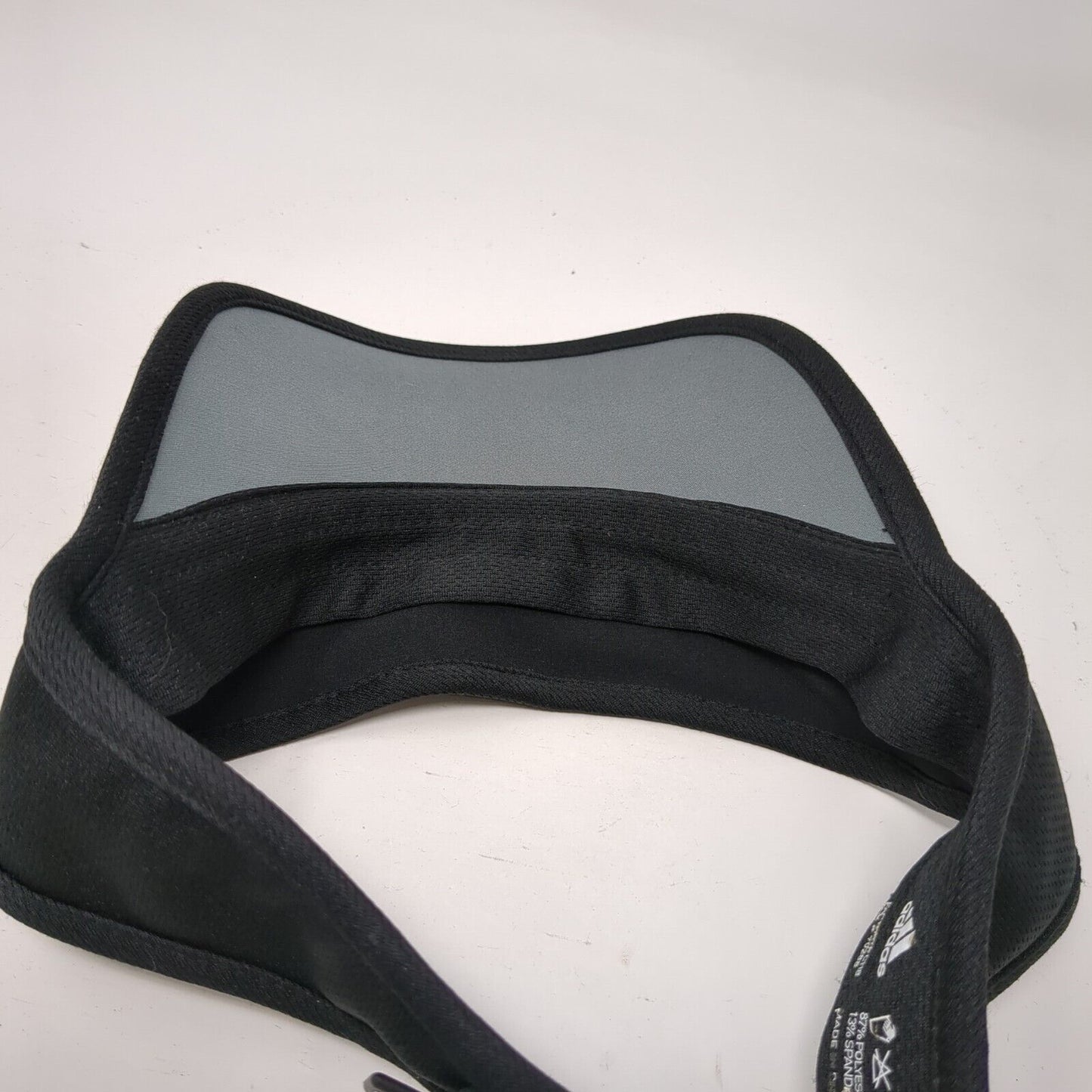 Adidas Climalite Strapback Sun Visor Hat Black OSFA Adjustable 3 Stripes