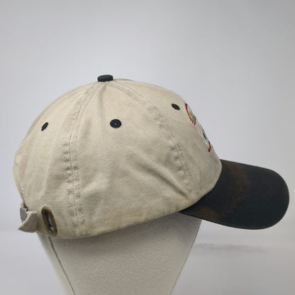 Alaska Wildlife Moose Bear Eagle Baseball Cap Beige One Size Slideback Hat