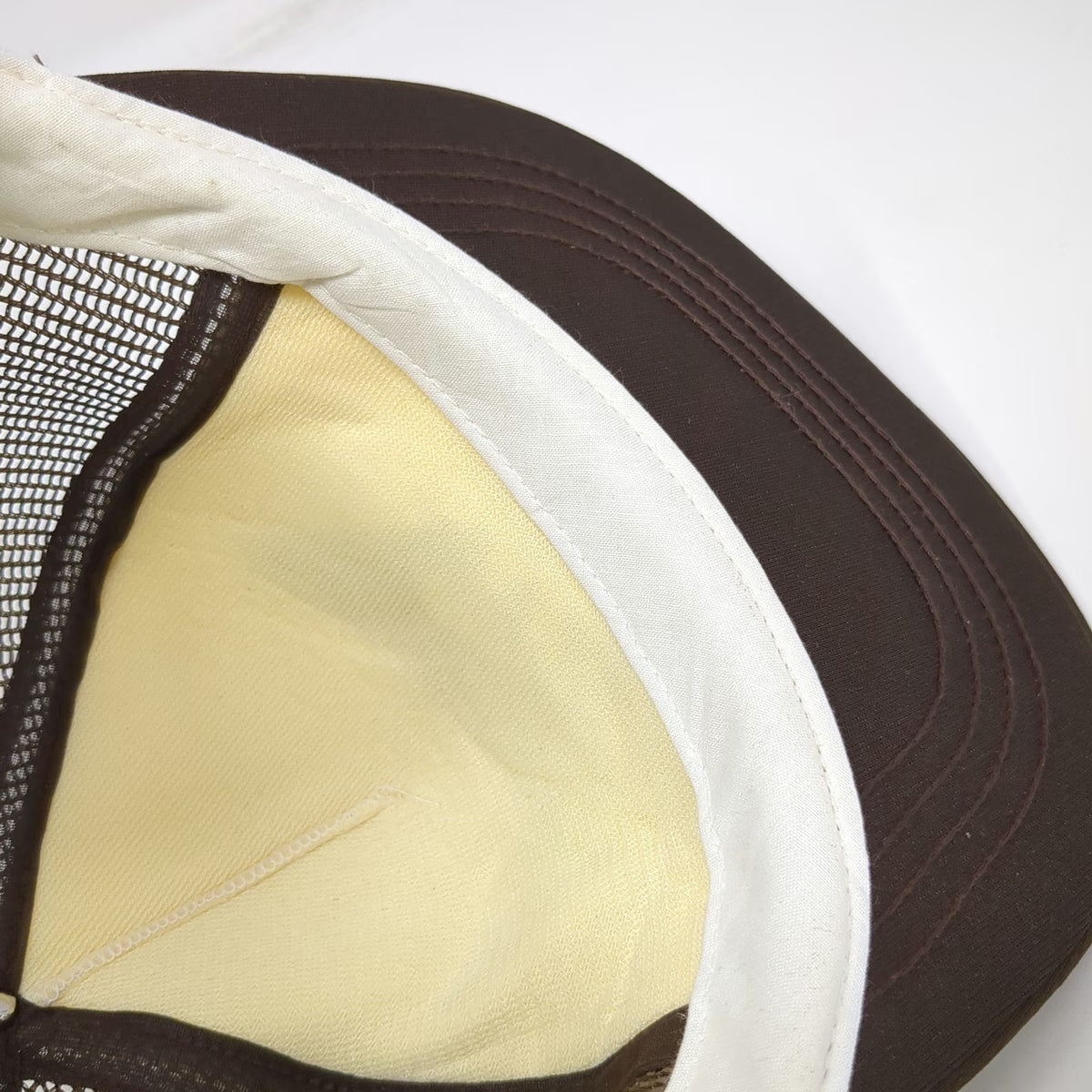 California Headwear Trucker Hat Brown One Size Mesh Back Snapback Foam Crown Hat