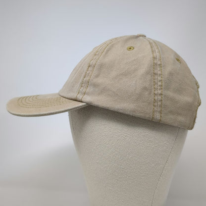 Hit Promo Baseball Cap Beige One Size Ginger Embroidered Strapback Cotton Hat