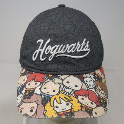 Harry Potter Hogwarts Hat Baseball Cap Gray One Size Chibi Character Slideback