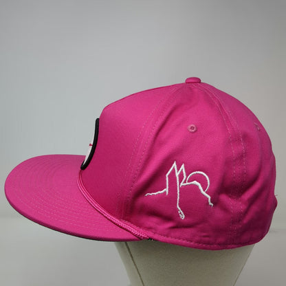 Nike 5 Panel Pink One Size Snapback Hat Golf Swoosh Patch Rope Green Underbill