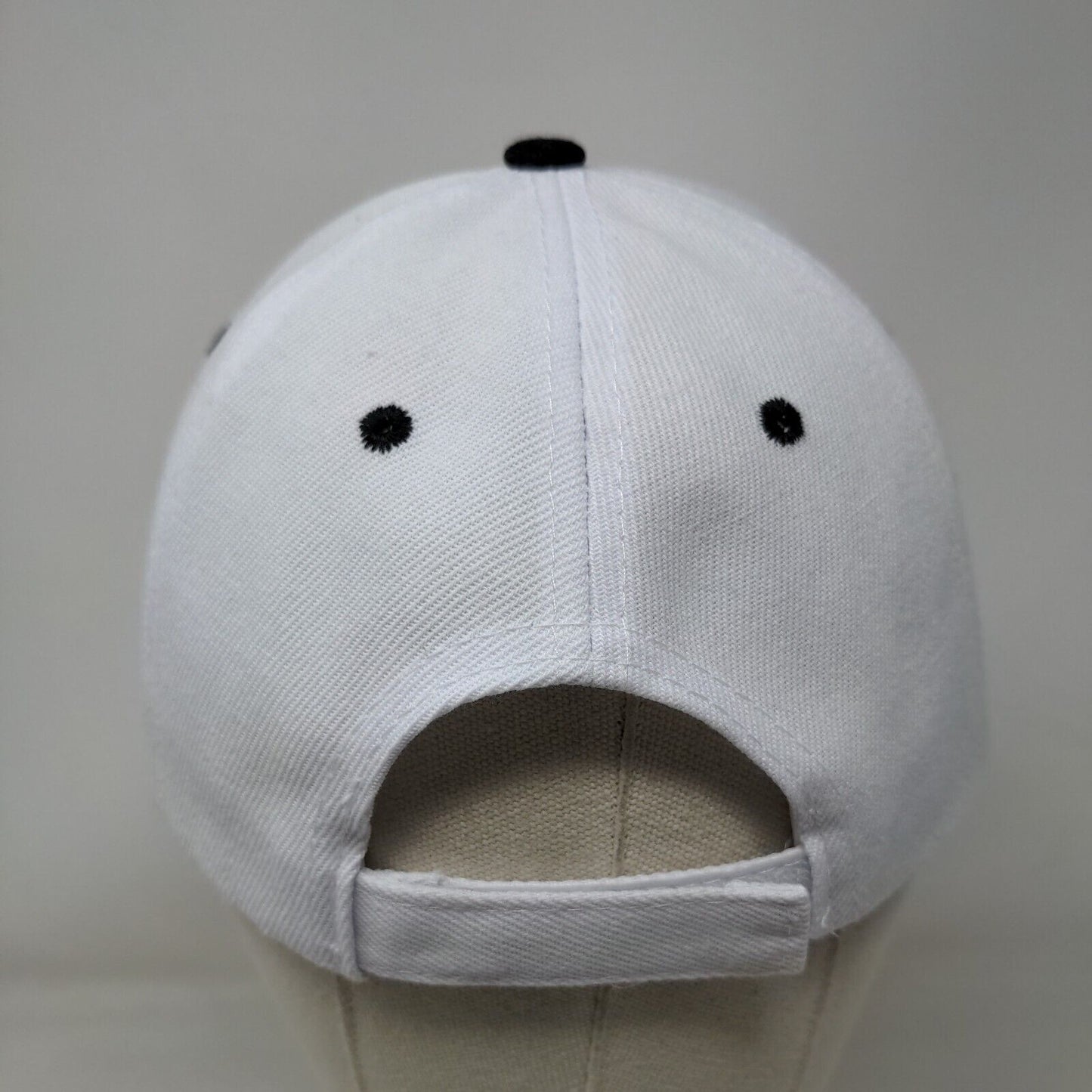 Jesus Slideback Hat White One Size Adjustable Embroidered Vented Holes 6 Panel