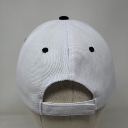 Jesus Slideback Hat White One Size Adjustable Embroidered Vented Holes 6 Panel