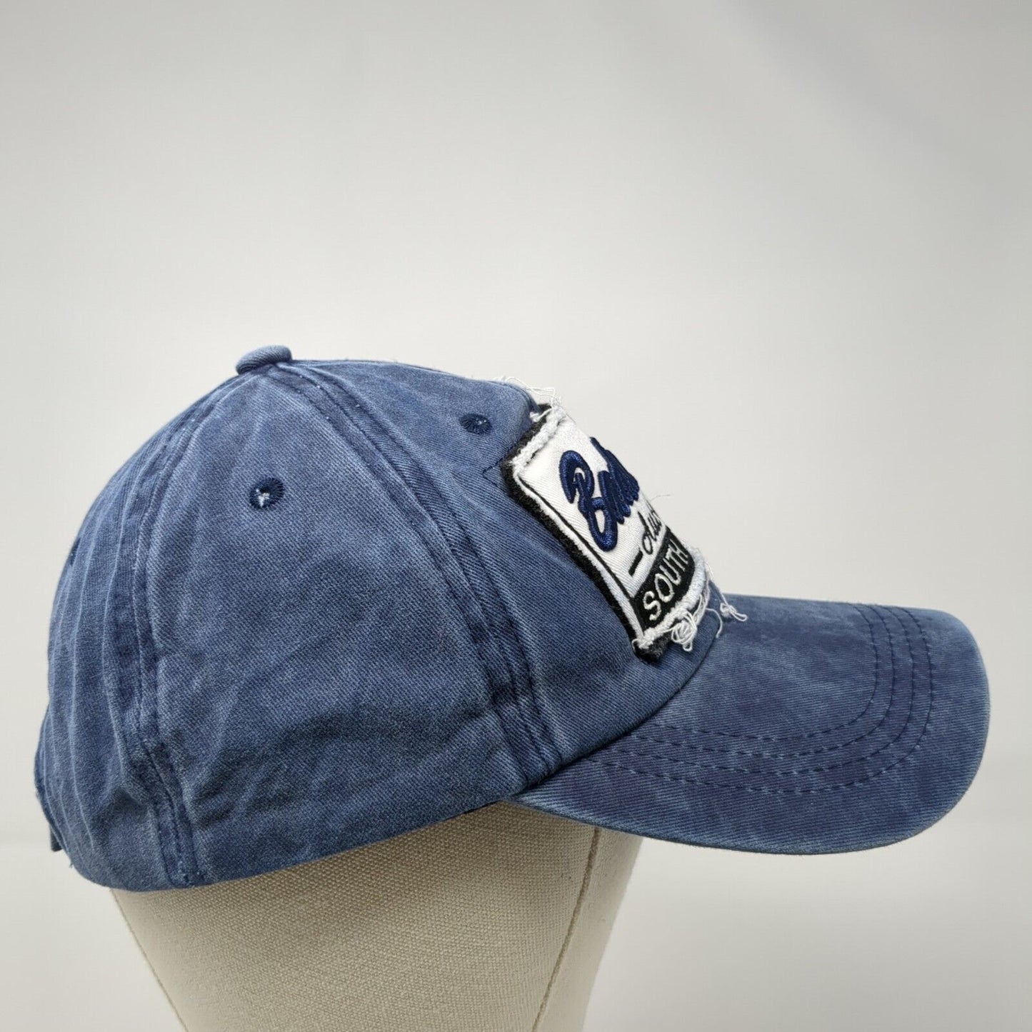 Badlands South Dakota Patch Strapback Hat Blue One Size Adjustable