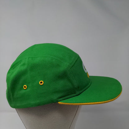 Subway Snapback 5 Panel Cap Green One Size Adjustable Embroidered Cotton