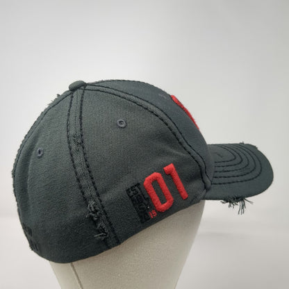Boston Red Sox MLB 47 Brand Baseball Cap Gray Red M Distressed Cooperstown Hat