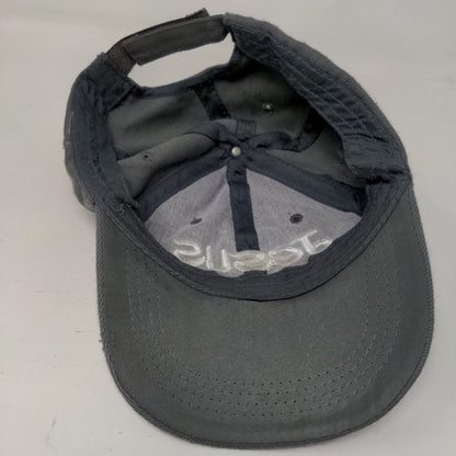 Jesus Is My Boss Strapback Hat Gray One Size Embroidered 6 Panel