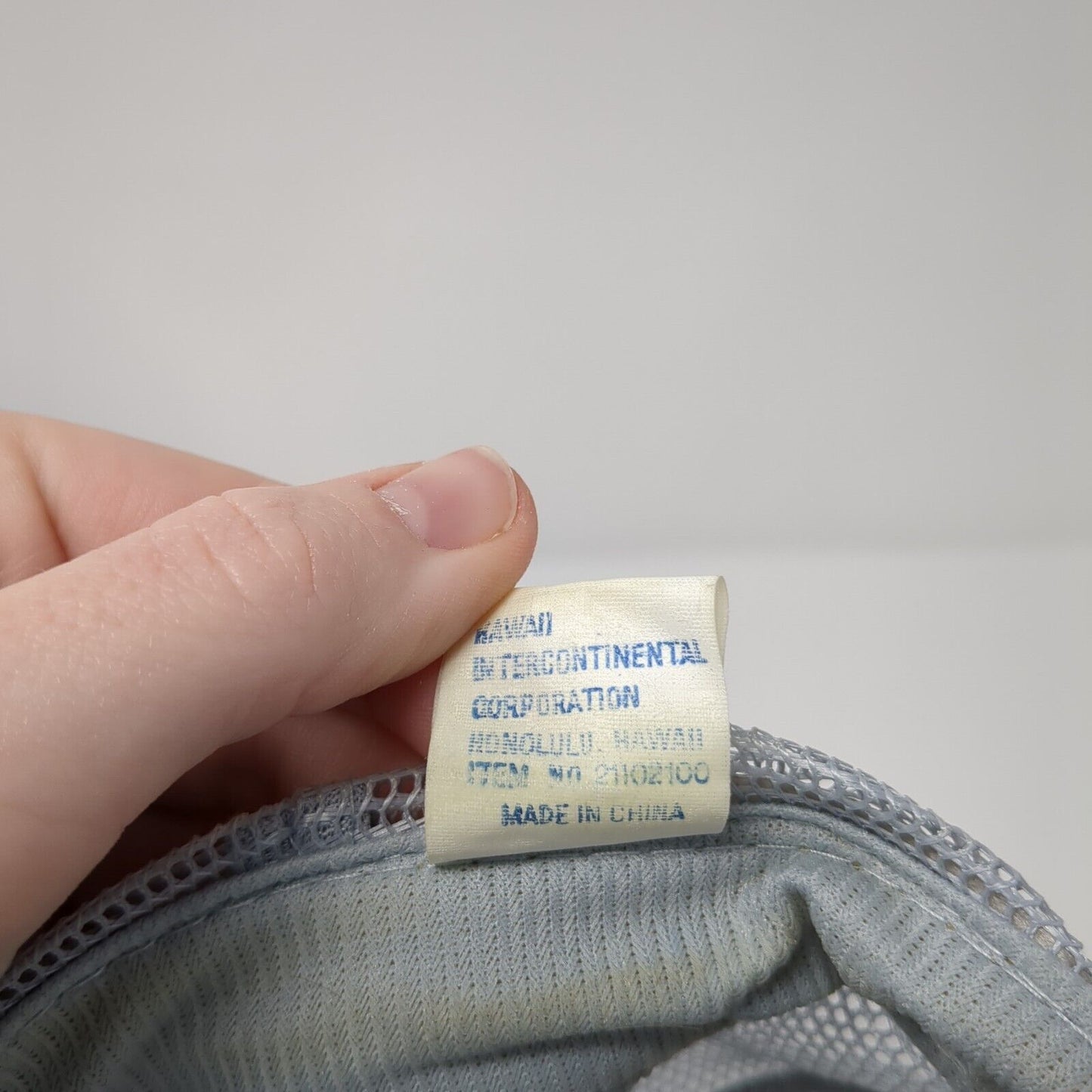 Hawaii Hang Loose Snapback Trucker Hat Gray One Size Adjustable Mesh Back Rope