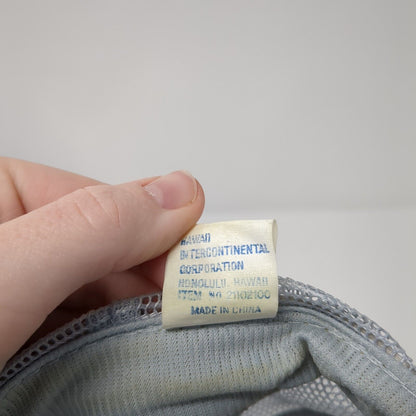 Hawaii Hang Loose Snapback Trucker Hat Gray One Size Adjustable Mesh Back Rope