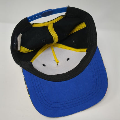 Sonic The Hedgehog Snapback Hat Black OS Adjustable Vented Holes 6 Panel SEGA