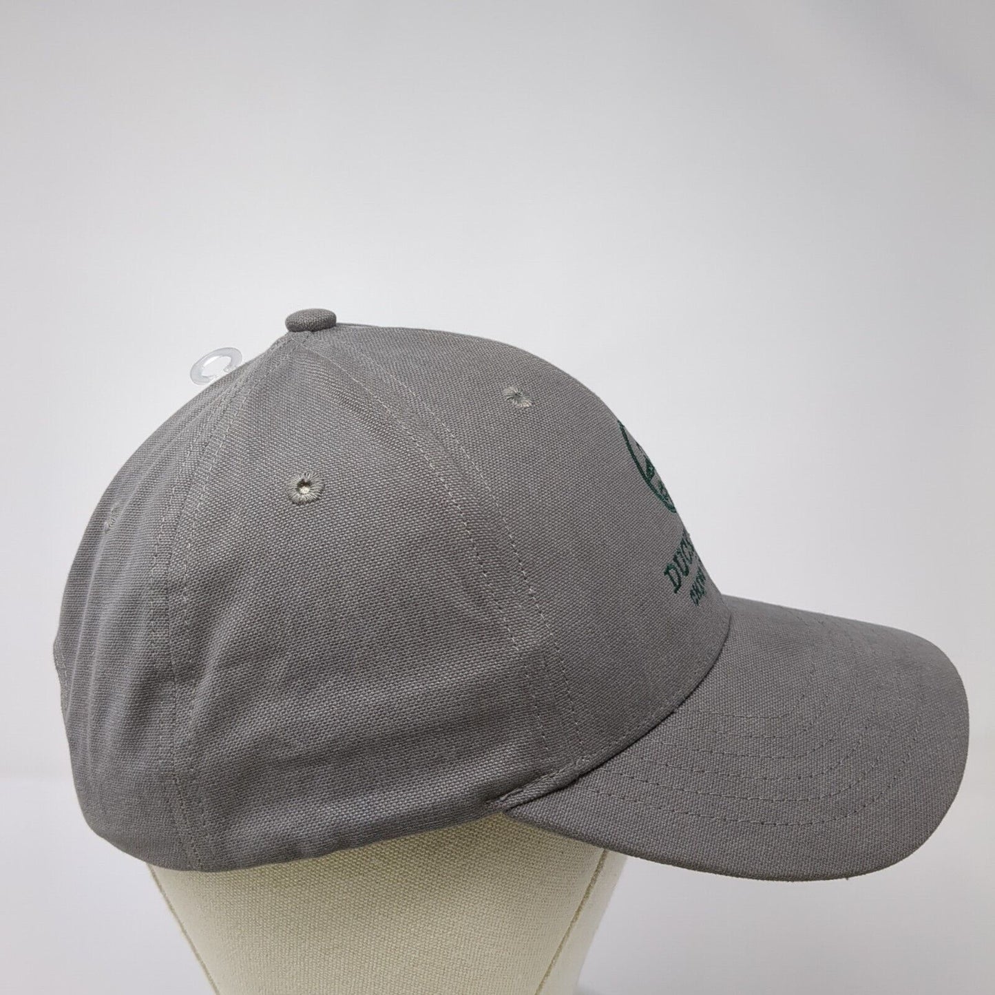 Duck Head Chino Trousers Slideback Hat Gray One Size Adjustable Embroidered