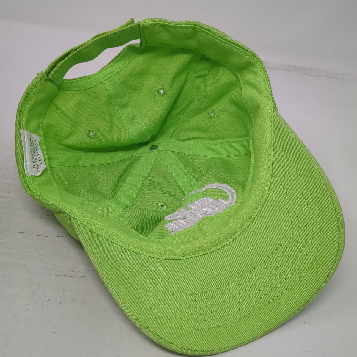 Bud Light Green Baseball Cap One Size Strapback Hat Embroidered Beer Lime Wedge