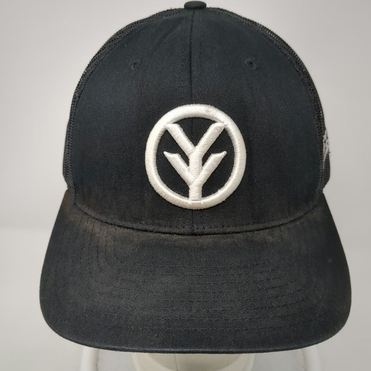 Richardson Trucker Hat Black One Size Yee Yee Logo Mesh Back Snapback Apparel