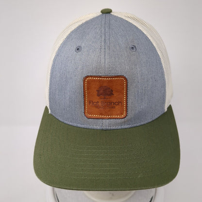 Flat Branch Home Loans Snapback Mesh Back Trucker Hat Multi M/L Patch